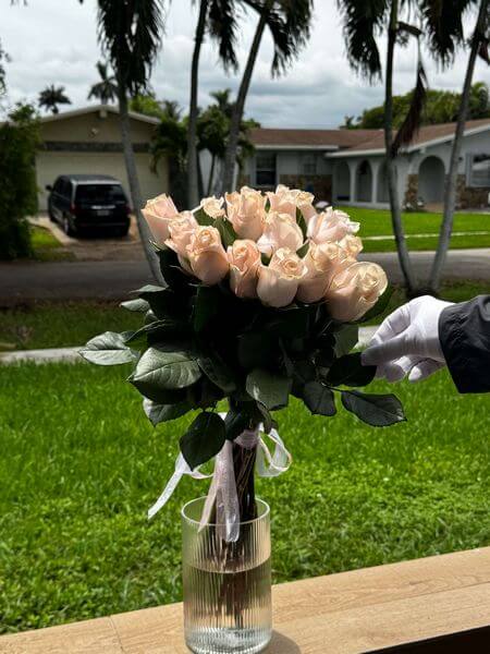 15 Pink Roses