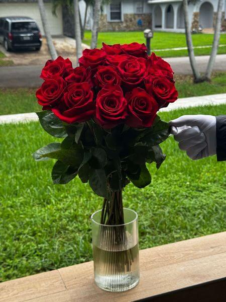 15 Red Roses