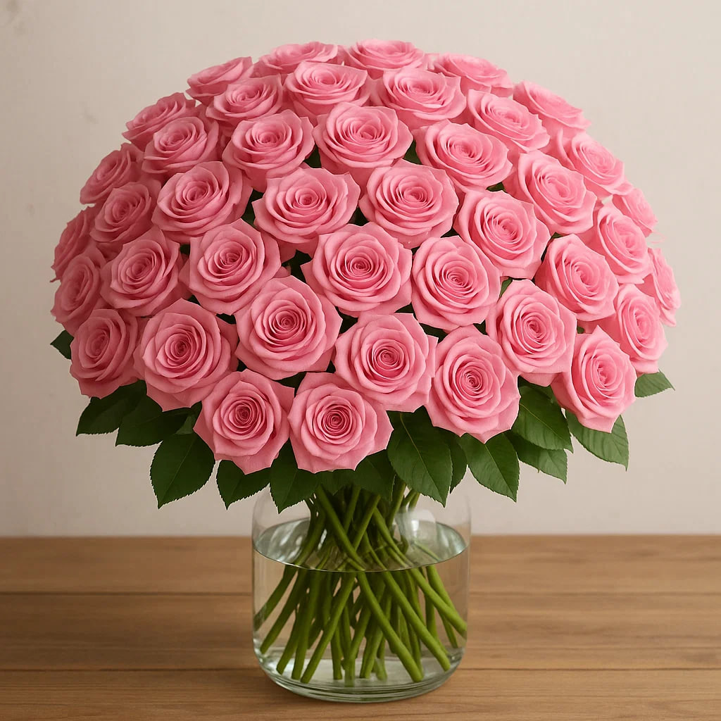Pink Roses Bouquet