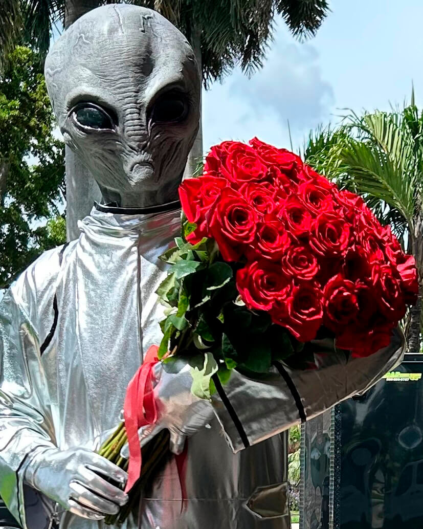 Alien Surprise with Roses
